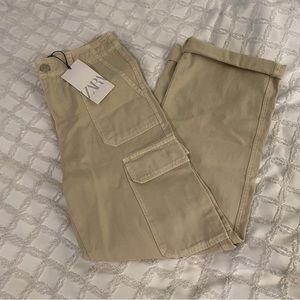 NWT Zara TRF Straight Cargo Pants